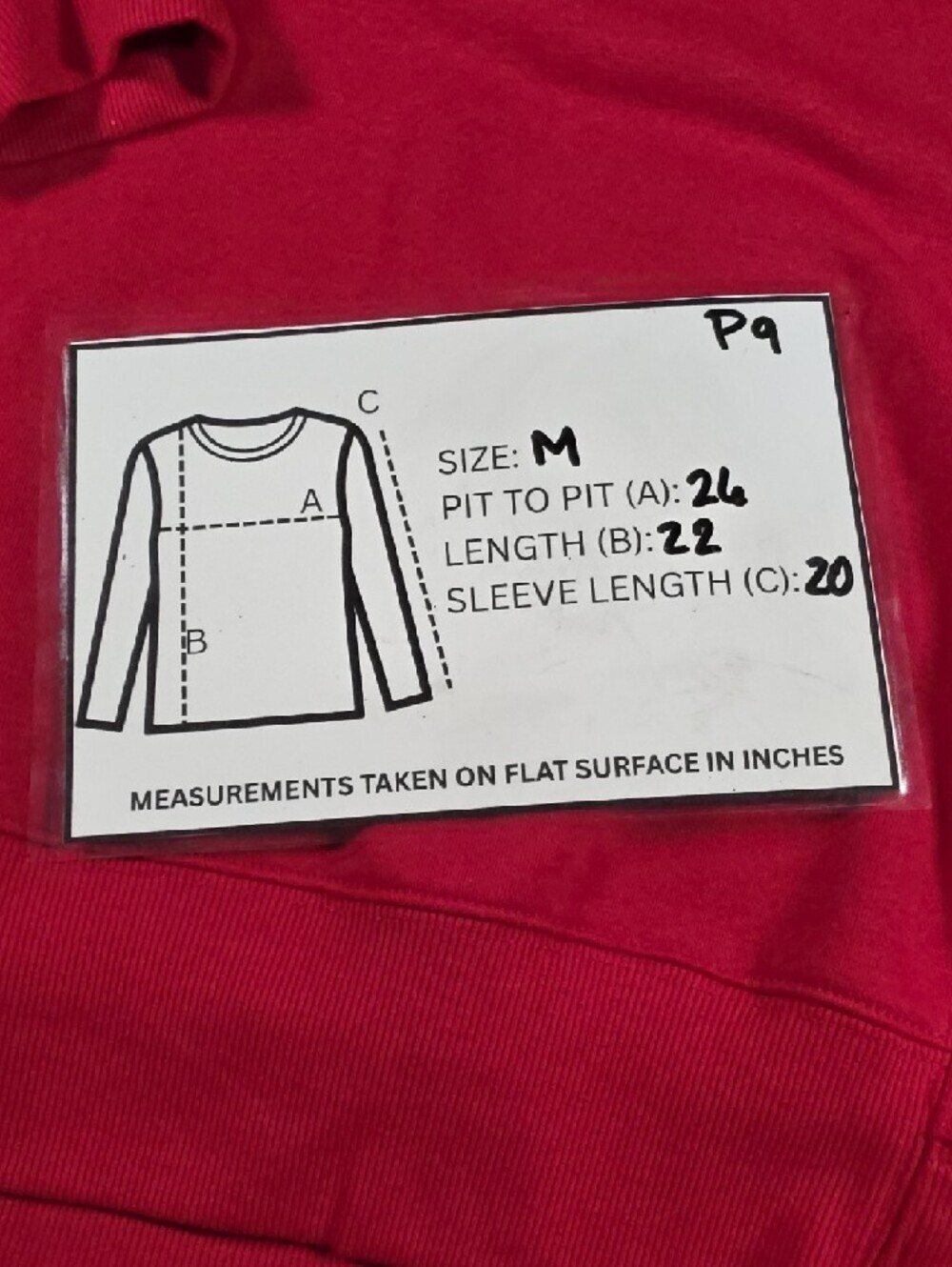SO Cropped Red Crewneck Sweatshirt - Medium - Picture 8 of 8